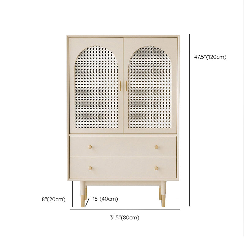 Glam Sideboard Table with Drawers Engineered Wood Buffet Table