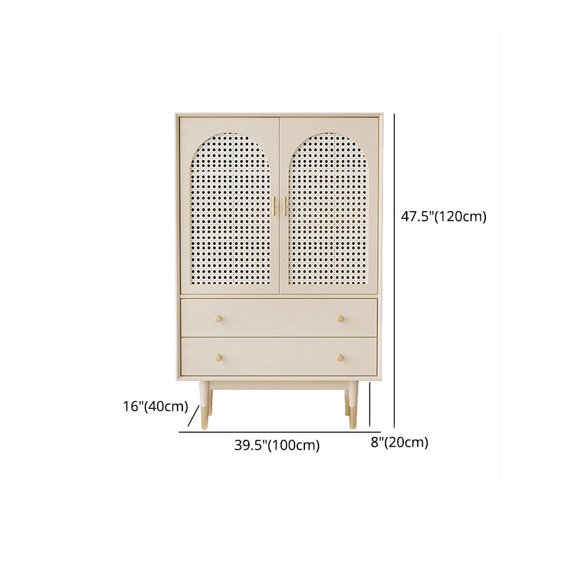 Glam Sideboard Table with Drawers Engineered Wood Buffet Table