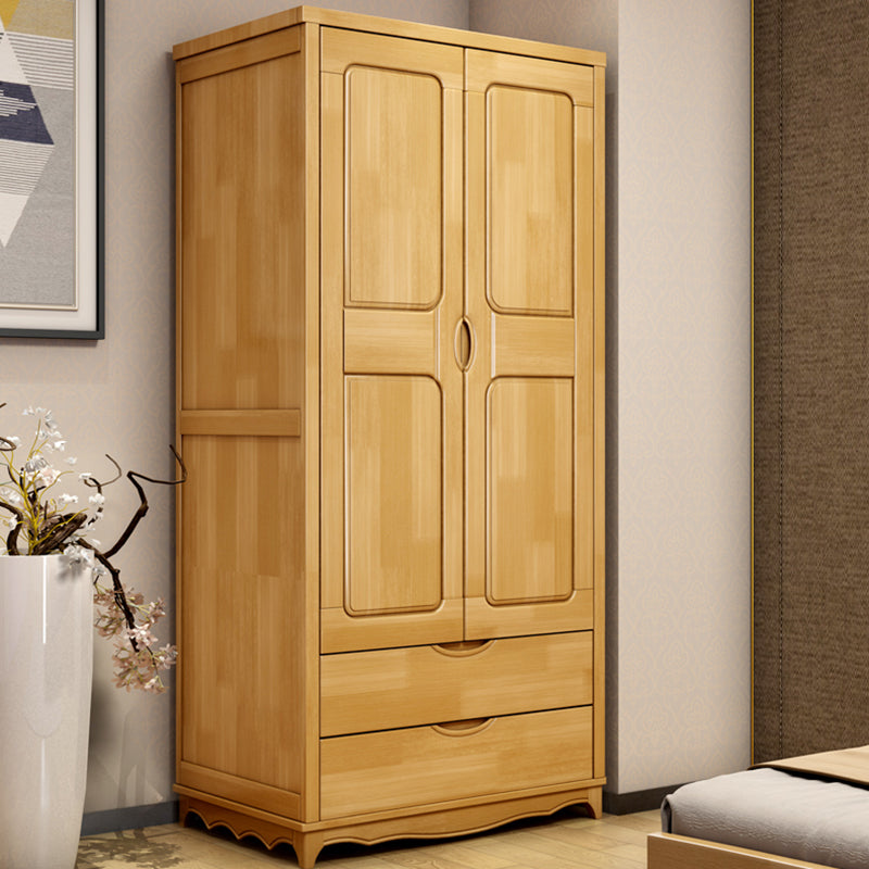 Matte Finish Rubberwood Storage Cabinet Traditional Cabinet for Home