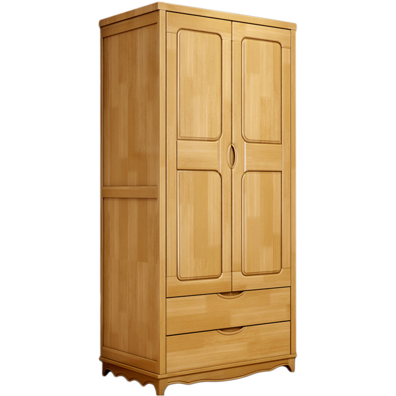 Matte Finish Rubberwood Storage Cabinet Traditional Cabinet for Home