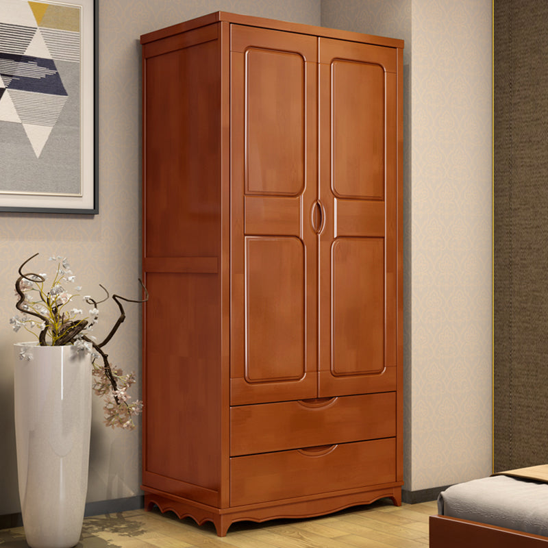 Matte Finish Rubberwood Storage Cabinet Traditional Cabinet for Home