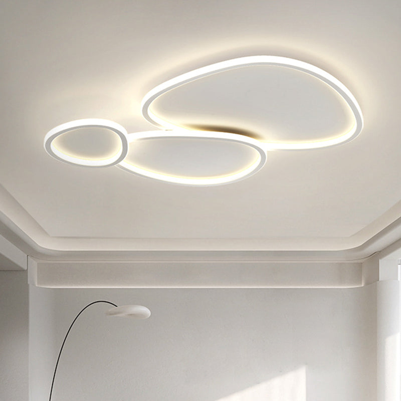 Modern Style Multi-Ring Shape Flush Mount Acrylic Ceiling Light for Living Room