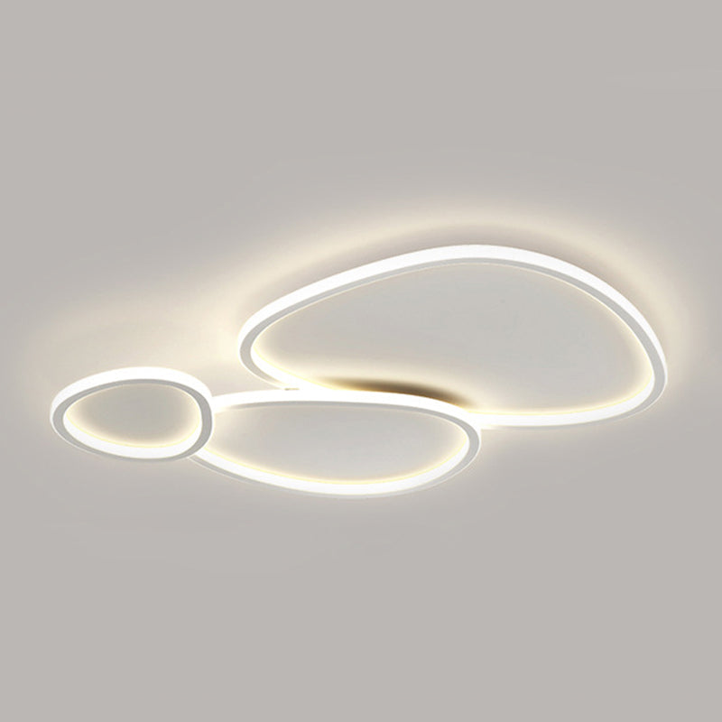 Modern Style Multi-Ring Shape Flush Mount Acrylic Ceiling Light for Living Room