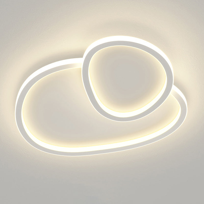 Modern Style Multi-Ring Shape Flush Mount Acrylic Ceiling Light for Living Room