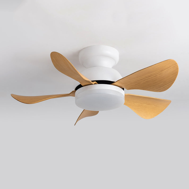 Nordic Style Ceiling Fan Lamp Circle Shape Ceiling Fan Light for Living Room