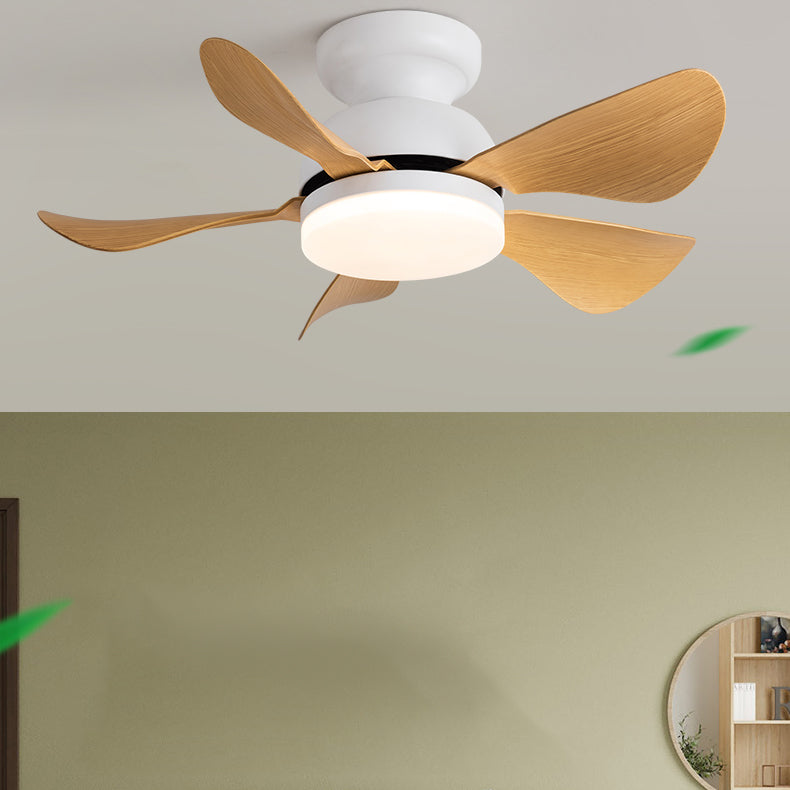 Nordic Style Ceiling Fan Lamp Circle Shape Ceiling Fan Light for Living Room