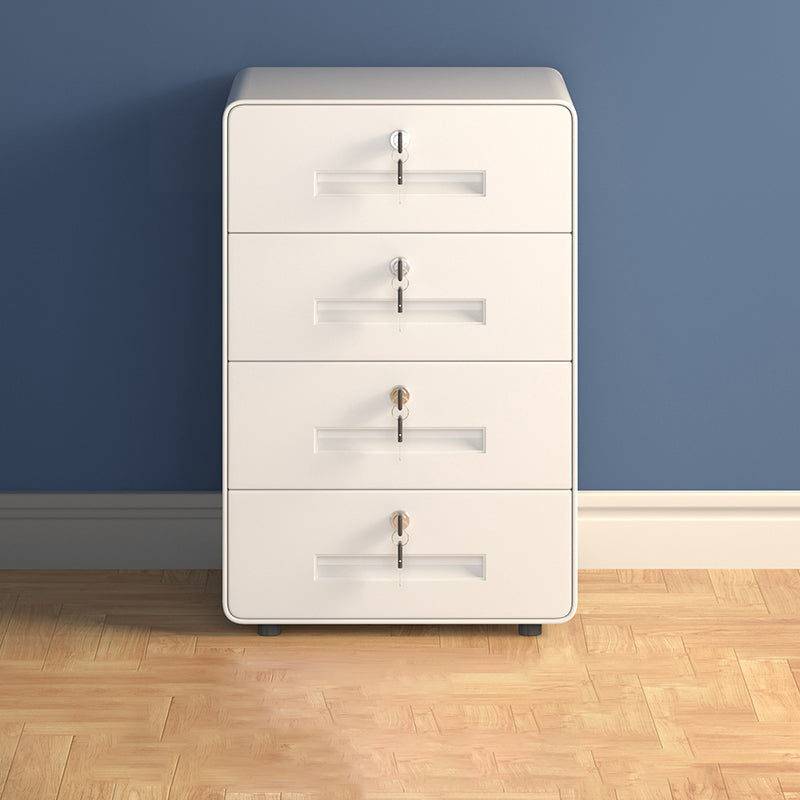 Vertical Filing Cabinet Contemporary Metal Fire-Resistant File Cabinet with Drawers