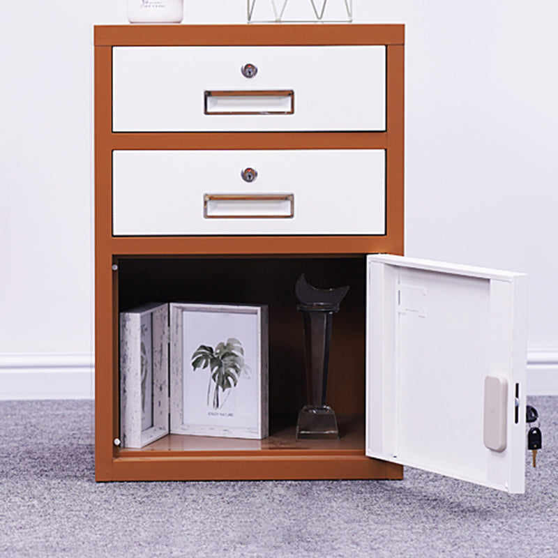 Vertical Filing Cabinet Contemporary Metal Fire-Resistant File Cabinet