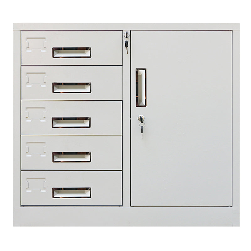 Vertical Filing Cabinet Contemporary Metal Fire-Resistant File Cabinet