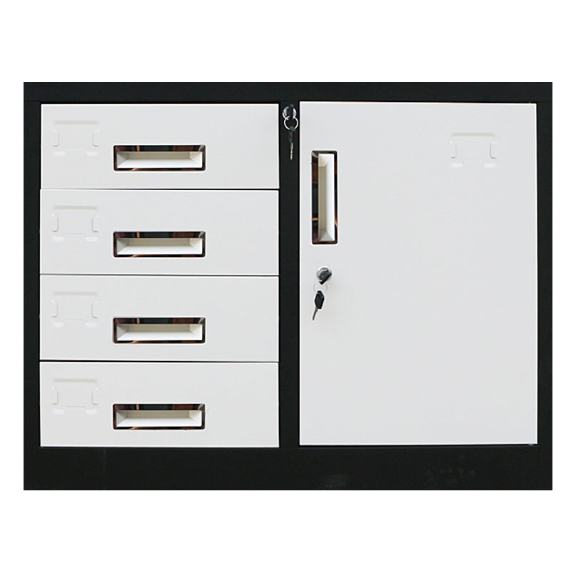 Vertical Filing Cabinet Contemporary Metal Fire-Resistant File Cabinet