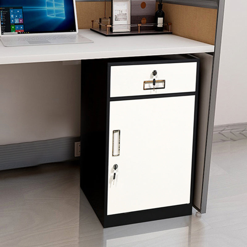 Vertical Filing Cabinet Metal Fire-Resistant File Cabinet with Storage