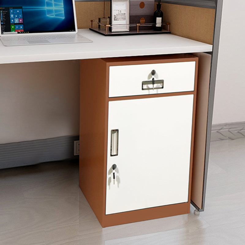 Vertical Filing Cabinet Metal Fire-Resistant File Cabinet with Storage