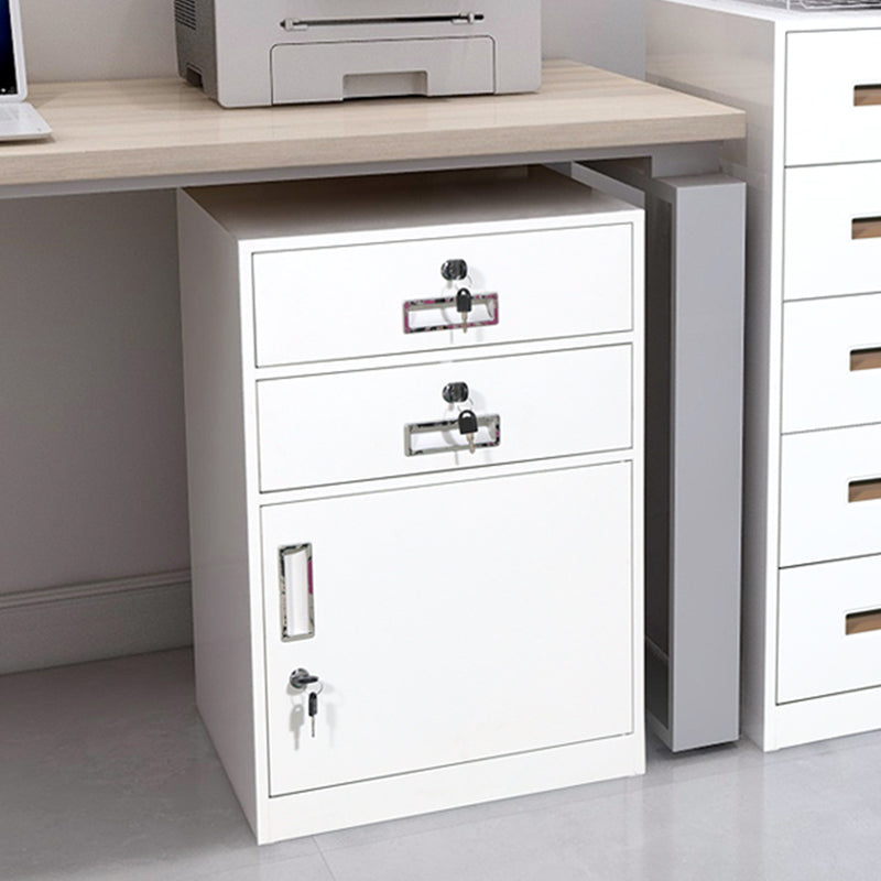 Vertical Filing Cabinet Metal Fire-Resistant File Cabinet with Storage