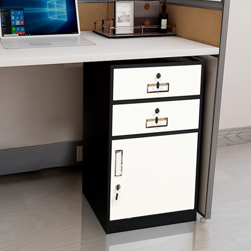 Vertical Filing Cabinet Metal Fire-Resistant File Cabinet with Storage