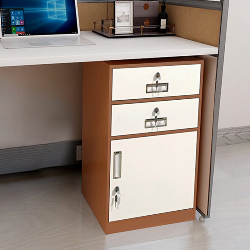 Vertical Filing Cabinet Metal Fire-Resistant File Cabinet with Storage