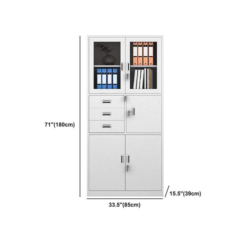 Vertical Filing Cabinet Fire-Resistant File Cabinet with Storage