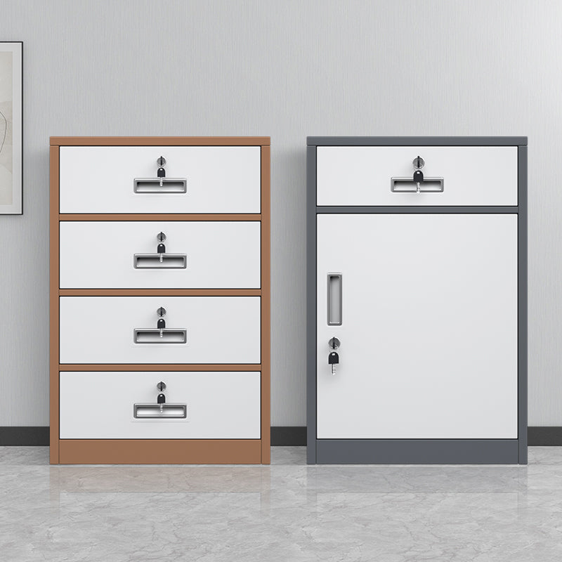 Vertical Filing Cabinet Contemporary Steel Fire-Resistant File Cabinet