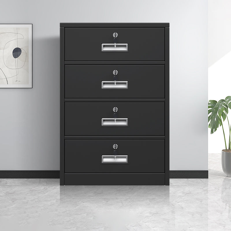 Vertical Filing Cabinet Contemporary Steel Fire-Resistant File Cabinet