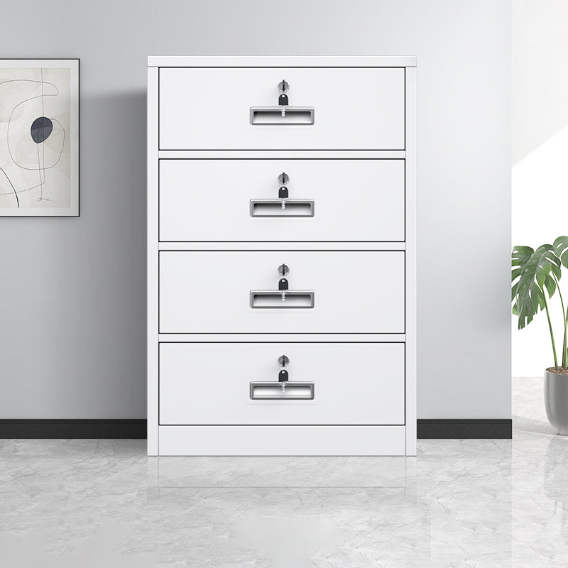 Vertical Filing Cabinet Contemporary Steel Fire-Resistant File Cabinet