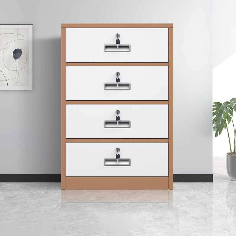 Vertical Filing Cabinet Contemporary Steel Fire-Resistant File Cabinet