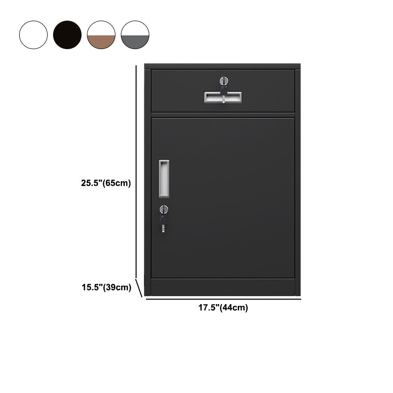 Vertical Filing Cabinet Contemporary Steel Fire-Resistant File Cabinet