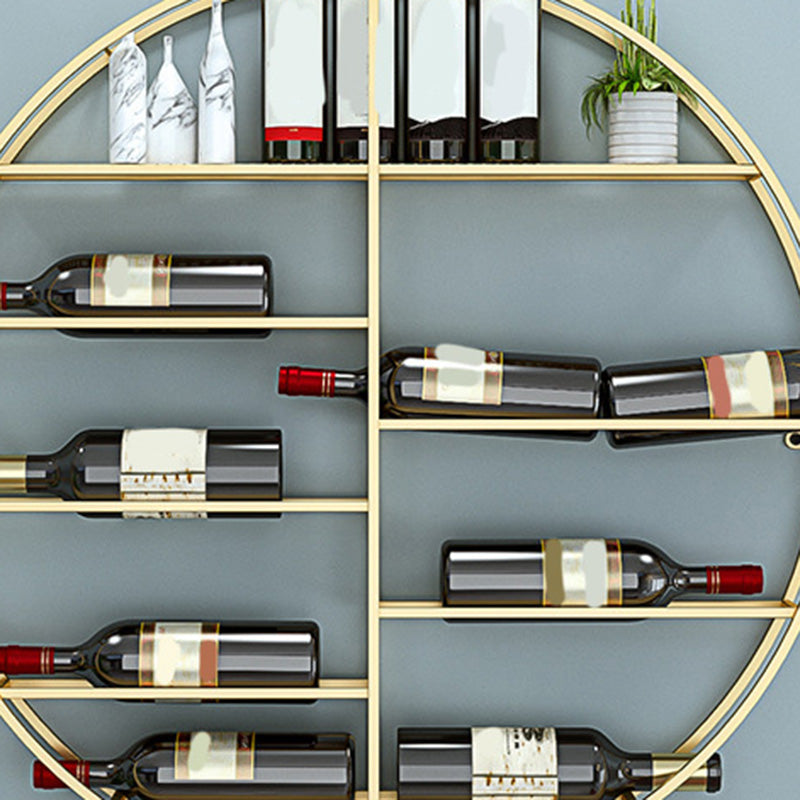 Metal Wall Mounted Wine Rack 4.3"W Wine Stemware Holder 10-Bottle