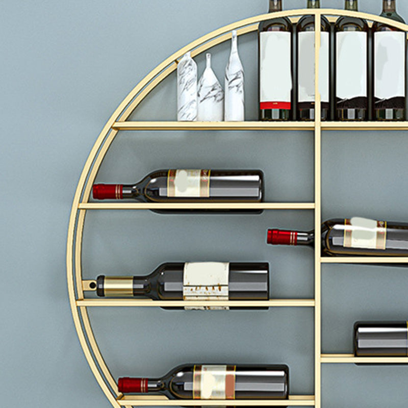 Metal Wall Mounted Wine Rack 4.3"W Wine Stemware Holder 10-Bottle