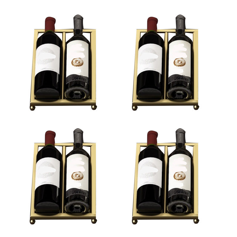 Modern Tabletop or Countertop Free-Stand Wine Rack Kit Metal Wine Racks