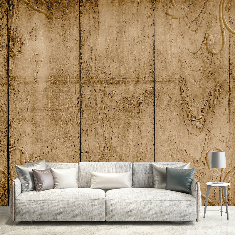 Environmental Illustration Mural Wallpaper Wood Grain Indoor Wall Mural