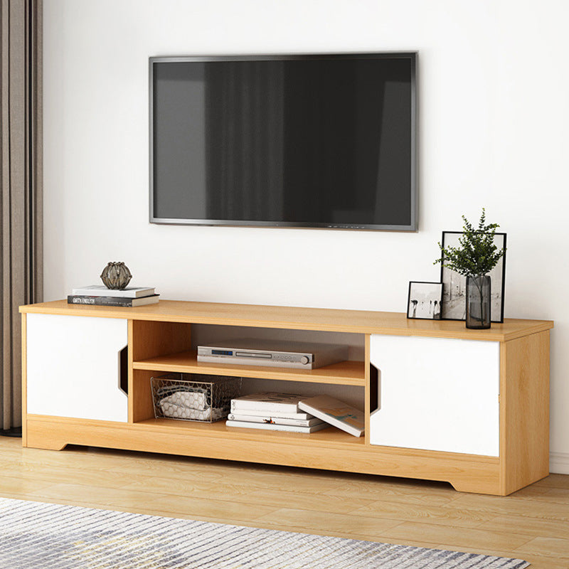 Modern Open Storage TV Cabinet Engineered Wood TV Stand Console with Cabinet