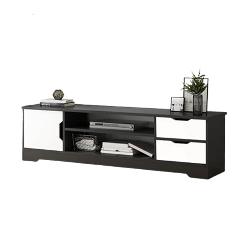 Modern Open Storage TV Cabinet Engineered Wood TV Stand Console with Cabinet