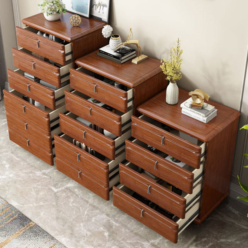 Mid-Century Modern Wooden Accent Cabinet with Drawer 17.12" Wide Brown Cabinet