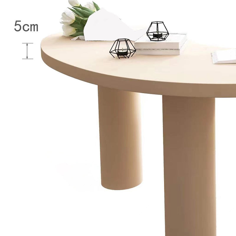 Unconventional Shape Contemporary Office Desk Solid Wood Writing Desk for Home