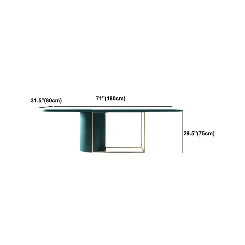 Glam Rectangular Writing Desk Solid Wood Meeting Desk for Office