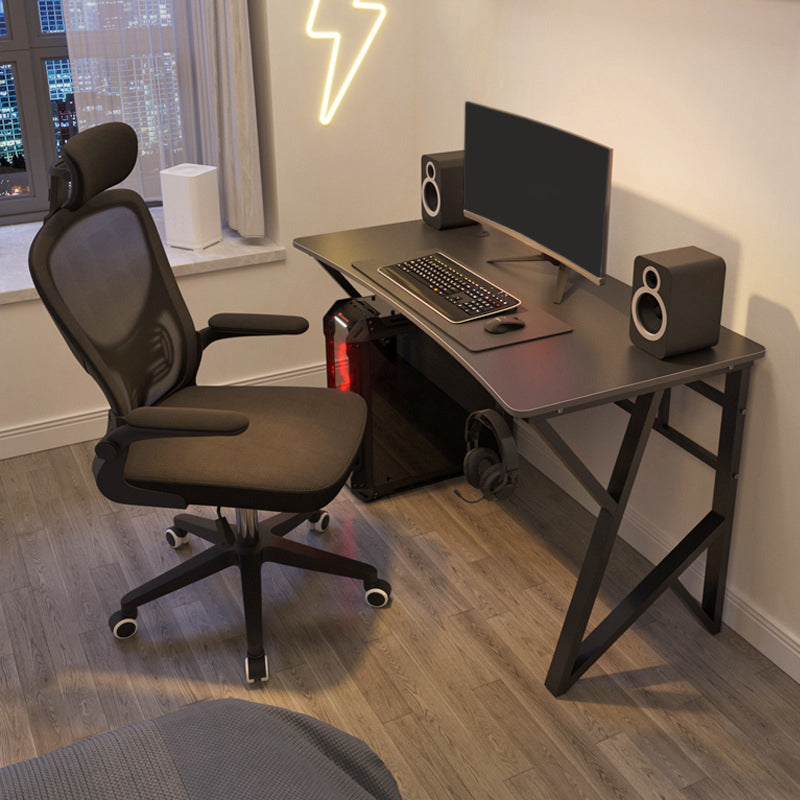 Industrial Wood Computer Desk Bedroom Office Desk with Metal Legs