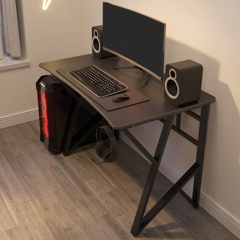 Industrial Wood Computer Desk Bedroom Office Desk with Metal Legs