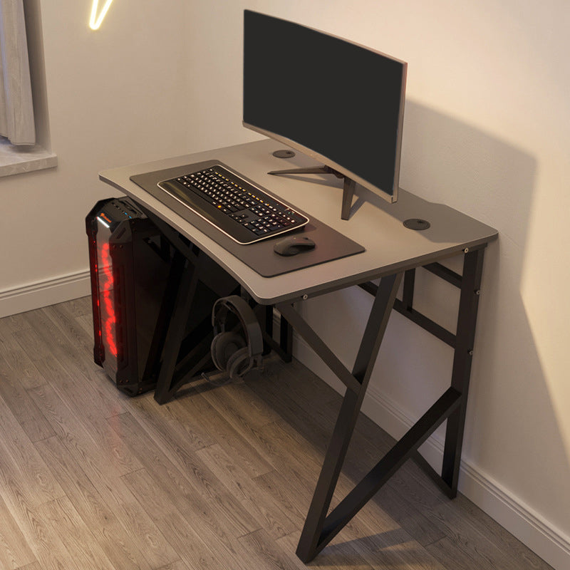 Industrial Wood Computer Desk Bedroom Office Desk with Metal Legs