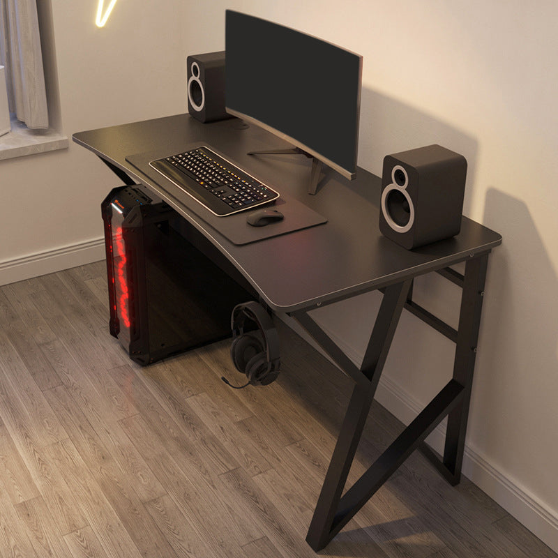 Industrial Wood Computer Desk Bedroom Office Desk with Metal Legs