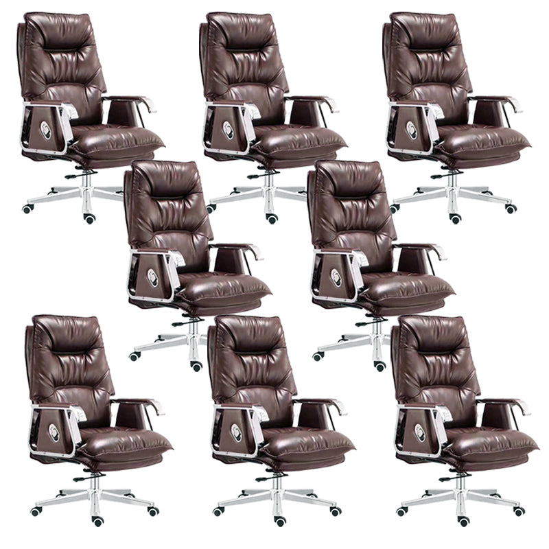 High Back Executive Swivel Office Chair Faux Leather Office Chair