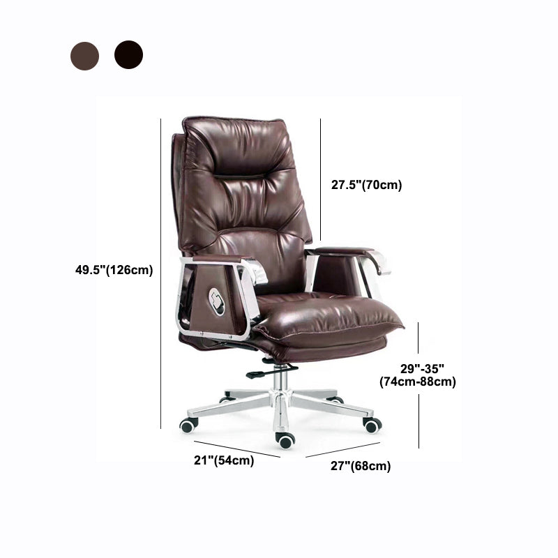 High Back Executive Swivel Office Chair Faux Leather Office Chair