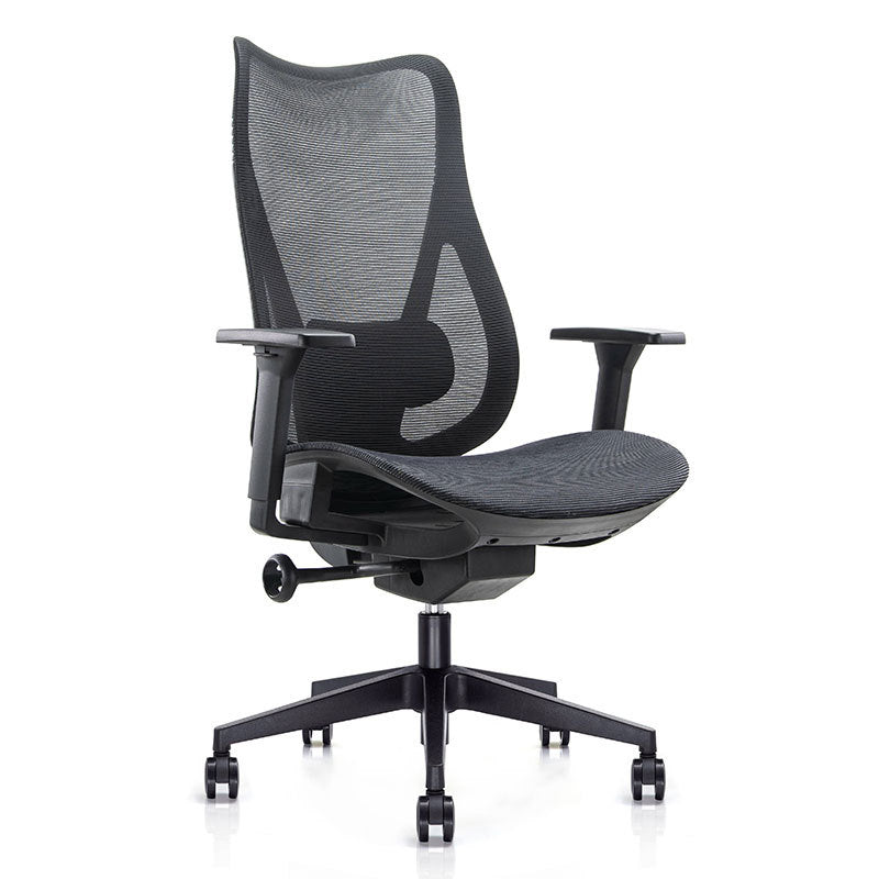 Contemporary Arm Chair Adjustable Arms Adjustable Seat Height Swive Office Chair