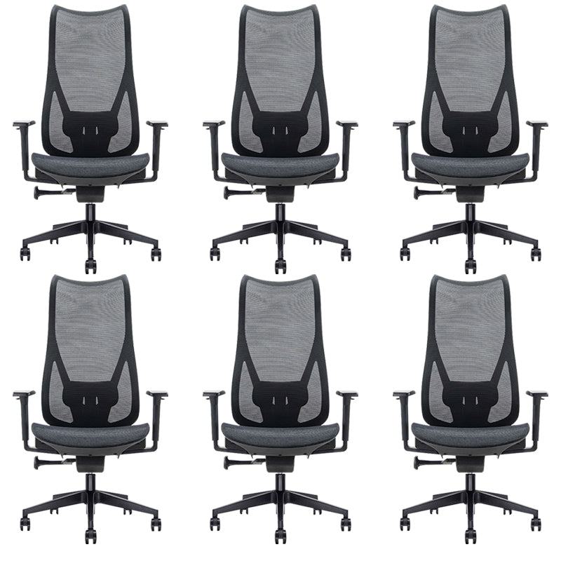 Contemporary Arm Chair Adjustable Arms Adjustable Seat Height Swive Office Chair