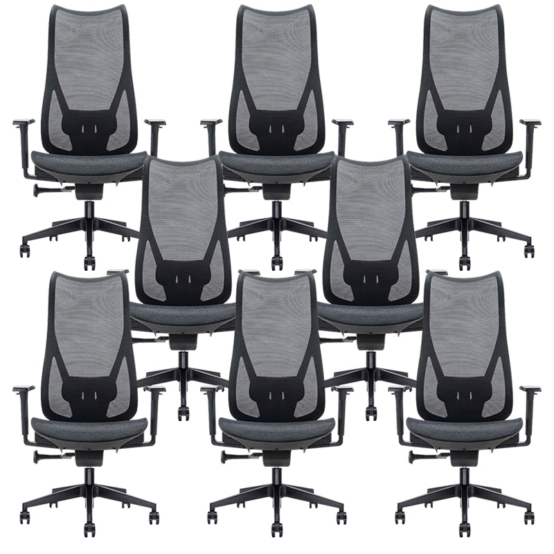 Contemporary Arm Chair Adjustable Arms Adjustable Seat Height Swive Office Chair