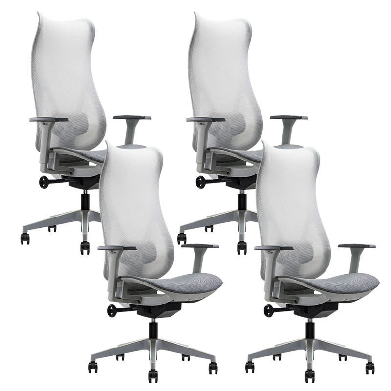 Contemporary Arm Chair Adjustable Arms Adjustable Seat Height Swive Office Chair