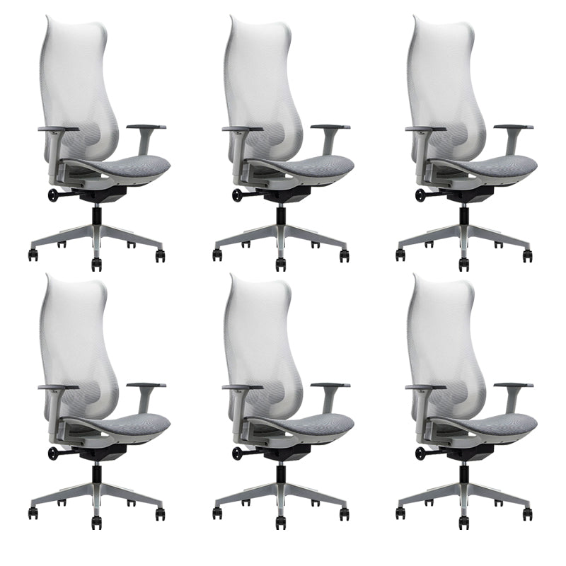 Contemporary Arm Chair Adjustable Arms Adjustable Seat Height Swive Office Chair