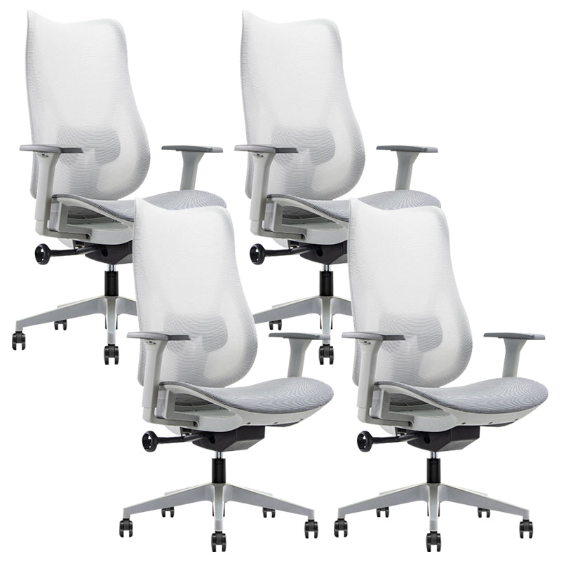 Contemporary Arm Chair Adjustable Arms Adjustable Seat Height Swive Office Chair