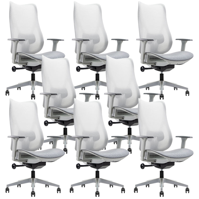 Contemporary Arm Chair Adjustable Arms Adjustable Seat Height Swive Office Chair