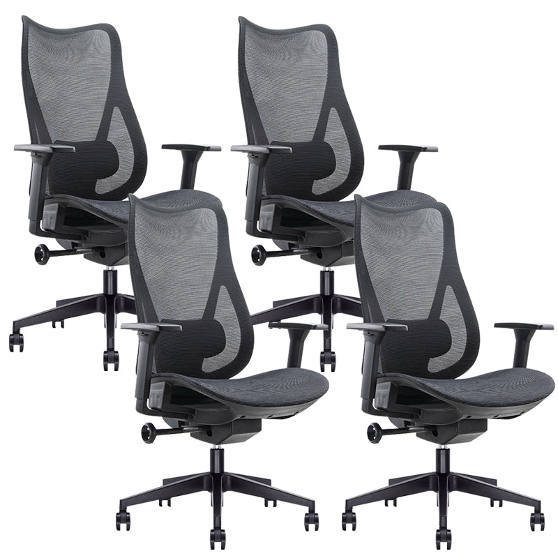 Contemporary Arm Chair Adjustable Arms Adjustable Seat Height Swive Office Chair