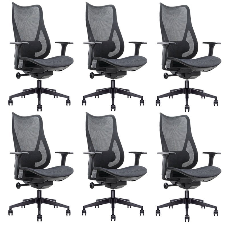 Contemporary Arm Chair Adjustable Arms Adjustable Seat Height Swive Office Chair