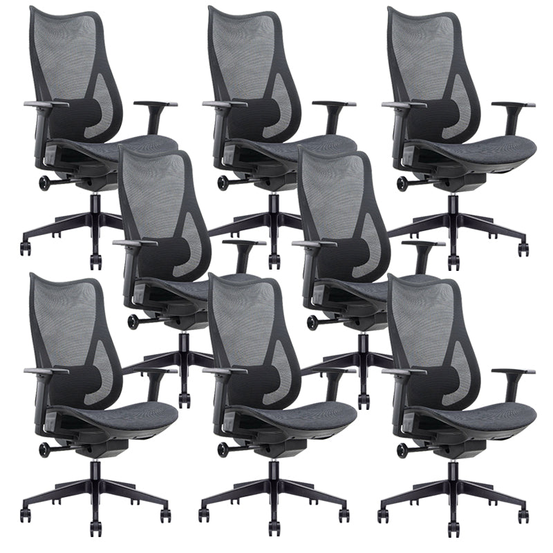 Contemporary Arm Chair Adjustable Arms Adjustable Seat Height Swive Office Chair